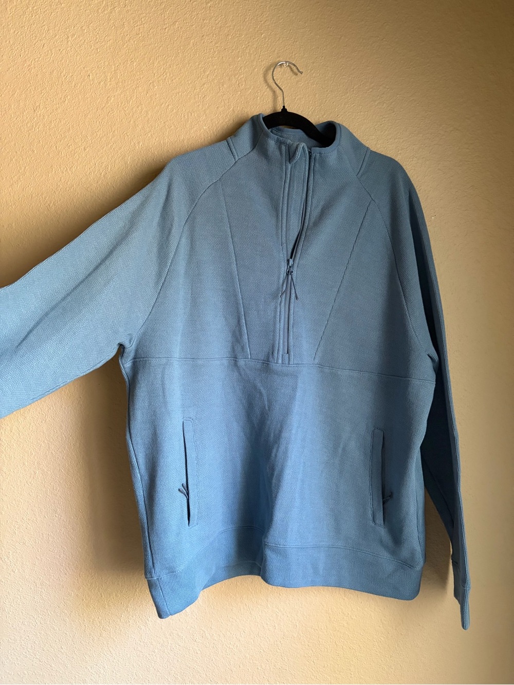 Mens All in Motion Men's Dusty Blue Half-Zip Sweater-XL